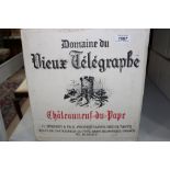 Wine - twelve bottles, Chateauneuf du Pape Vieux Telegraphe 1990,