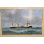 Late 19th / early 20th century gouache - S.S.