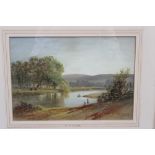 William Williams of Plymouth (1808 - 1895), watercolour - River View, signed,