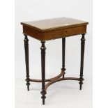 Late 19th / early 20th century Continental rosewood and marquetry inlaid dressing table with