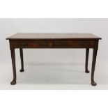 18th century and later mahogany serving table,