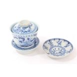 18th century Chinese blue and white saucer,