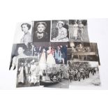 HRH Princess Marina Duchess of Kent - three press photographs and other Royal photographs,
