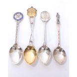 Collection of four 1920s / 1930s golfing spoons - including Brandwood House Golf Club and three