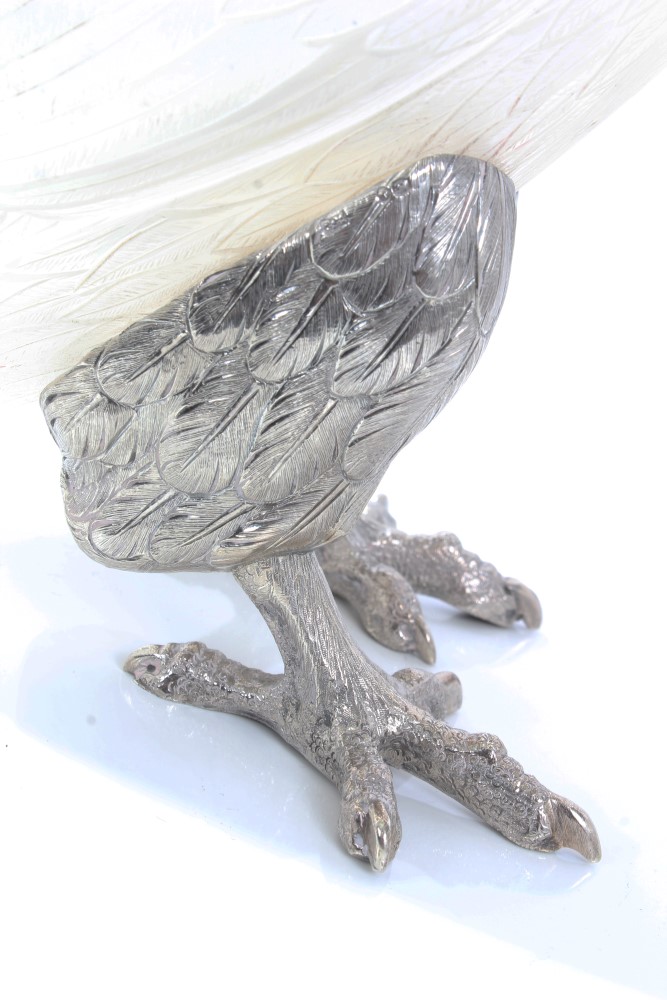 Victorian silver mounted claret jug in the form of a Golden Eagle, - Image 10 of 16