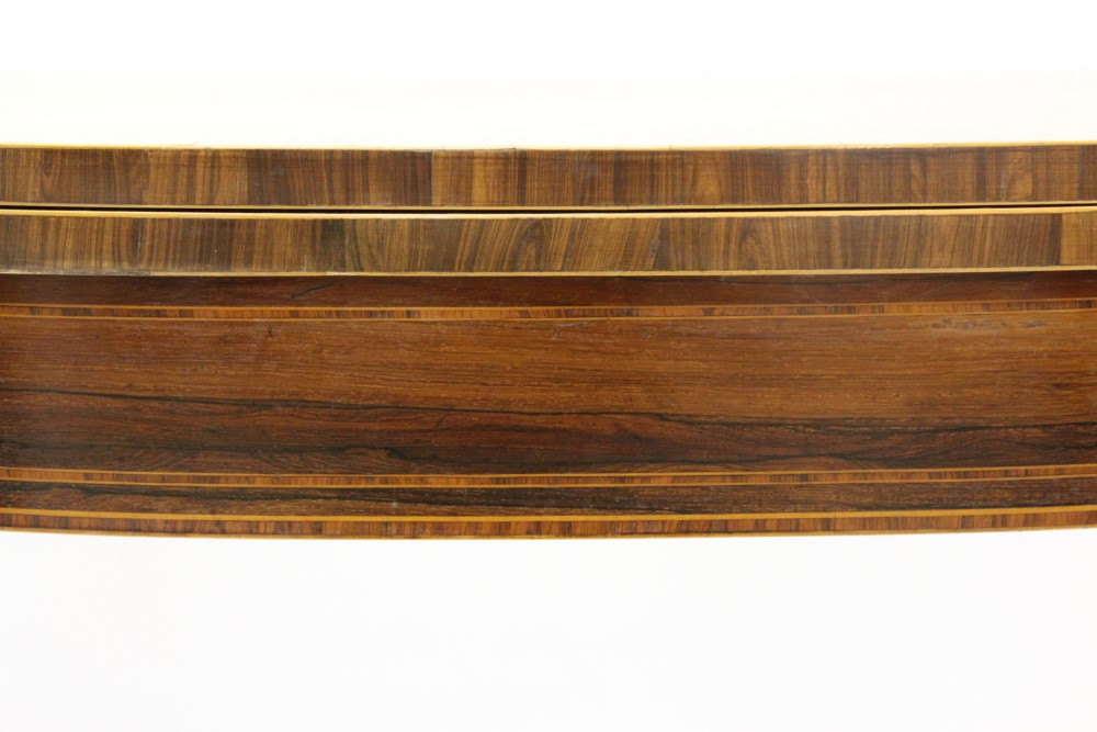 Good Regency rosewood and kingwood crossbanded card table, - Image 3 of 5