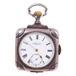 Rare early 20th century quarter-repeating pocket watch, retailed by T. Martin & Co.