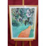 Hans Schwarz (1922 - 2003), watercolour - Greenwich Park, signed and dated '99, in glazed frame,