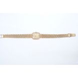 1970s Ladies' Favre-Leuba 9ct gold wristwatch on integral 9ct gold bracelet CONDITION