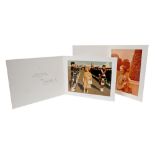 HM Queen Elizabeth The Queen Mother - two signed Christmas cards for 1973 and 1974,