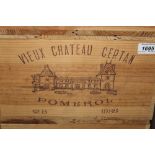 Wine - twelve bottles, Vieux Chateau Certan Pomerol 1988,