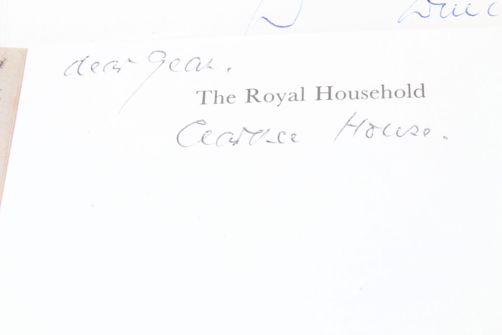 HM Queen Elizabeth The Queen Mother - handwritten Christmas gift card on Clarence House headed - Image 4 of 6