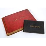 The Honourable Alexander McDonnell (1857 - 1945) - a fine Victorian game book, red leather bound,