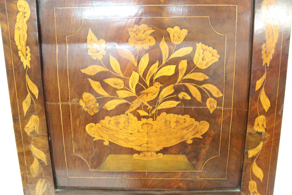 19th century Dutch mahogany and marquetry pier mirror, - Image 2 of 2