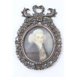 18th century Northern European portrait miniature,