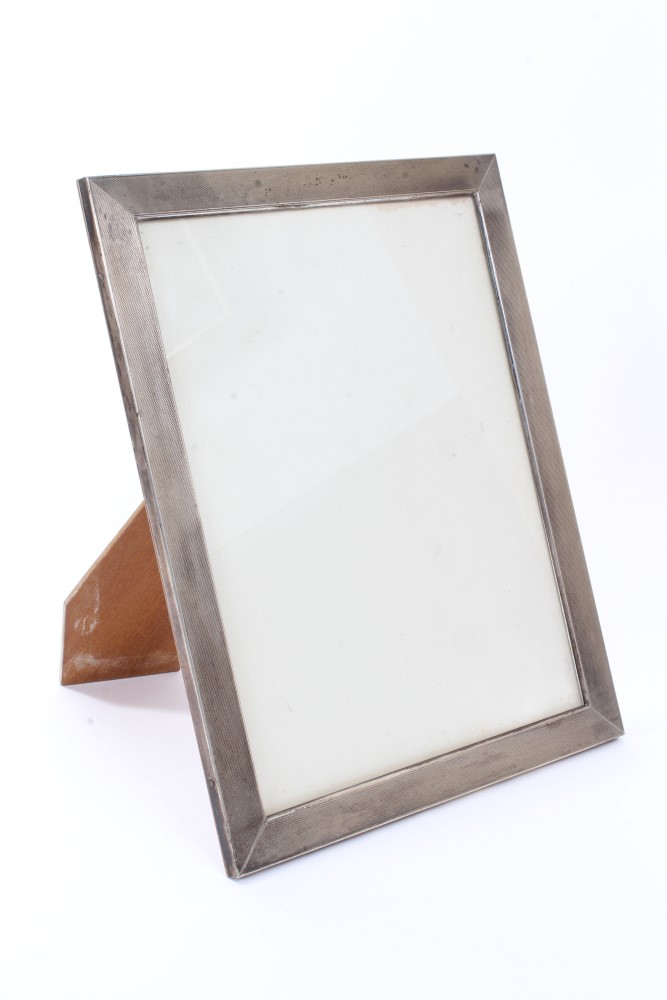 Early 20th century Continental silver photograph frame of rectangular form,