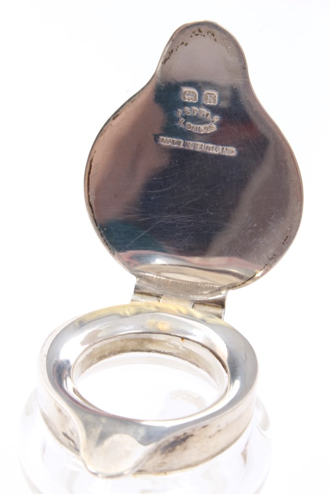 1930s cut glass whisky tot of conical form, - Image 2 of 3