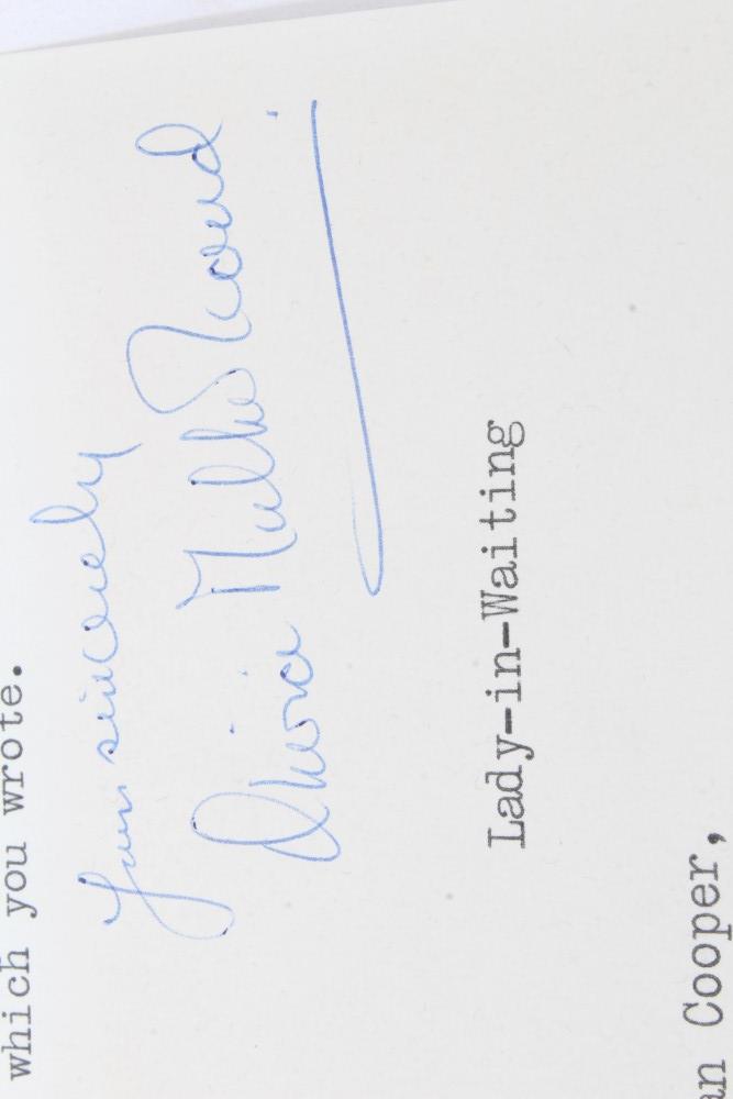 HM Queen Elizabeth The Queen Mother - handwritten Christmas gift card on Clarence House headed - Image 5 of 6