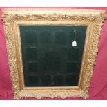 19th century gilt and gesso frame - internal measurements 101cm x 71cm and another smaller,