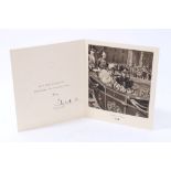 HM Queen Elizabeth (later The Queen Mother) - signed 1948 Christmas card with gilt embossed crown