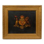 Lord Nelson - a rare 19th century armorial carriage panel, circa 1840,