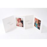 HM Queen Elizabeth The Queen Mother - two signed Christmas cards for 1992 and 1993,