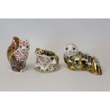 Three limited edition Royal Crown Derby paperweights - Harbour Seal no.