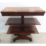 Late Vict Mahogany Metamorphic Serving / Games Table