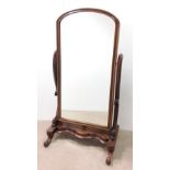 Vict Mahogany Cheval Mirror