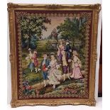 Large Gilt Framed Tapestry Dimensions: 112cm W x 130cm H