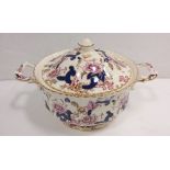 Ironstone Hand Painted Soup Tureen