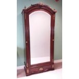 Exceptional Quality French Period Rosewood Ormolu Mount Mirrored Door Armoire
