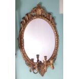 19th Century Girandole Gilt Mirror