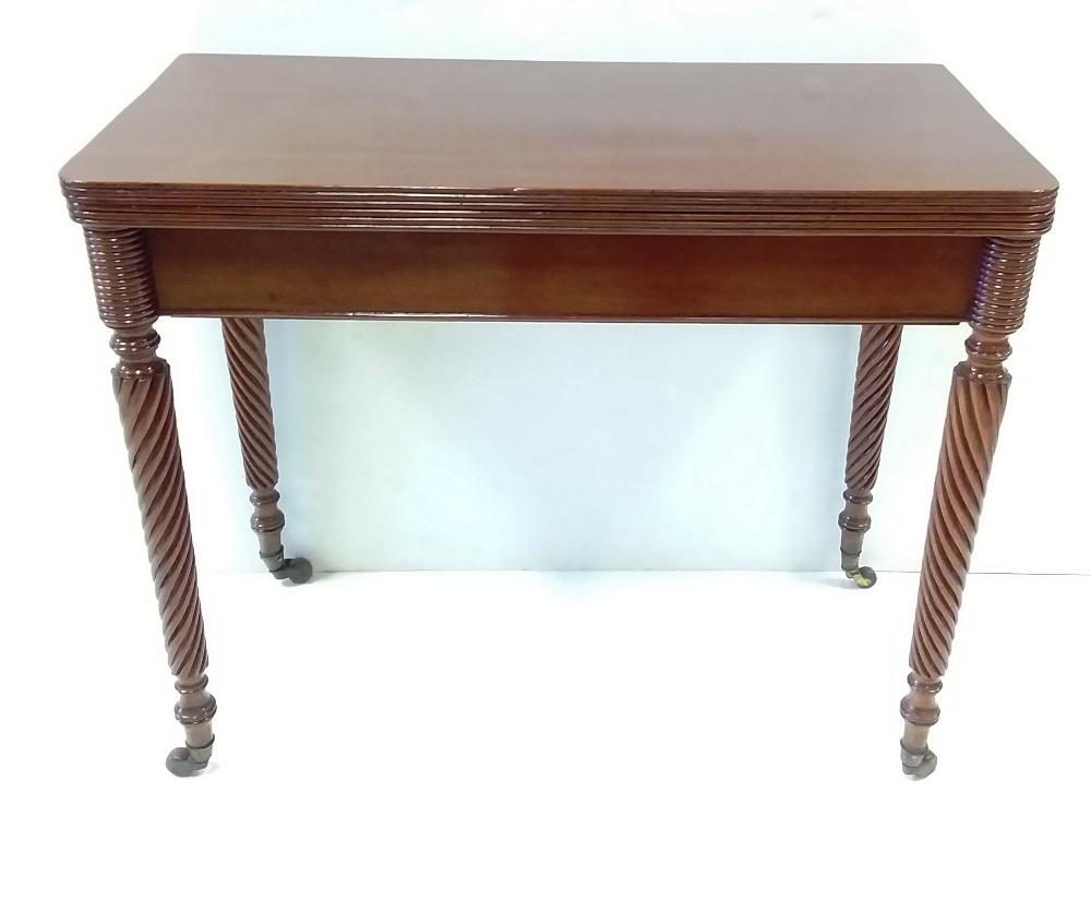 Georgian Mahogany Foldover Tea Table