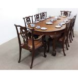 Edw Chippendale Style Dining Room Table,