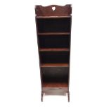 Edw Oak Slimline Open Bookshelf