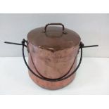 Large Vict Copper Pot with Lid