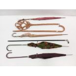 Quality selection of Vintage Umbrellas, Walking Sticks,