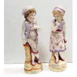 Pair of French Bisque Figures