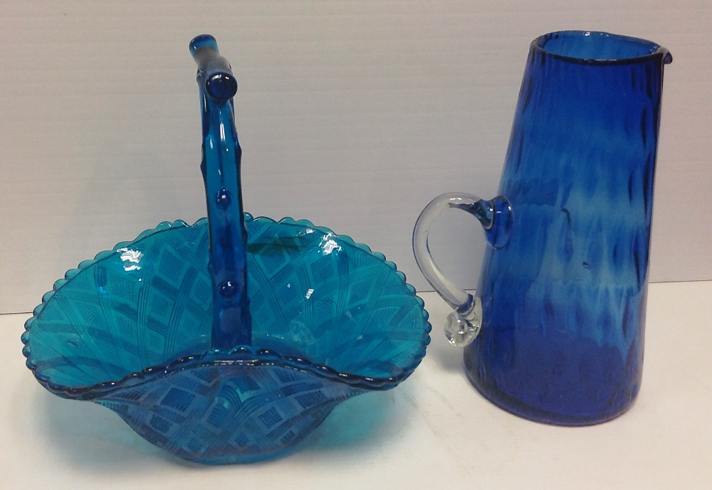 Blue Basket & Jug