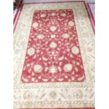 Ziegler Rug with Red Border ,