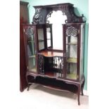 Vict Mahogany Mirrorbacked Chiffonier / Display Cabinet