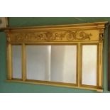 Adams Style Gilt Mirror Dimensions: 140cm x 75cm