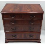 Mahogany 2 over Chest of Drawers Dimensions: 80cm W 47cm D 77cm H