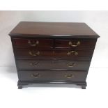 Vict Period Mahogany 2 over 3 Chest of Drawers