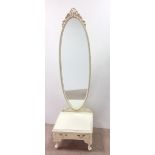 Hand Painted Cheval Mirror