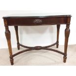 Mahogany Serpentine Shaped Centre Table