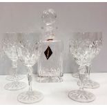 Clarenbridge Crystal Decanter & 6 Glasses