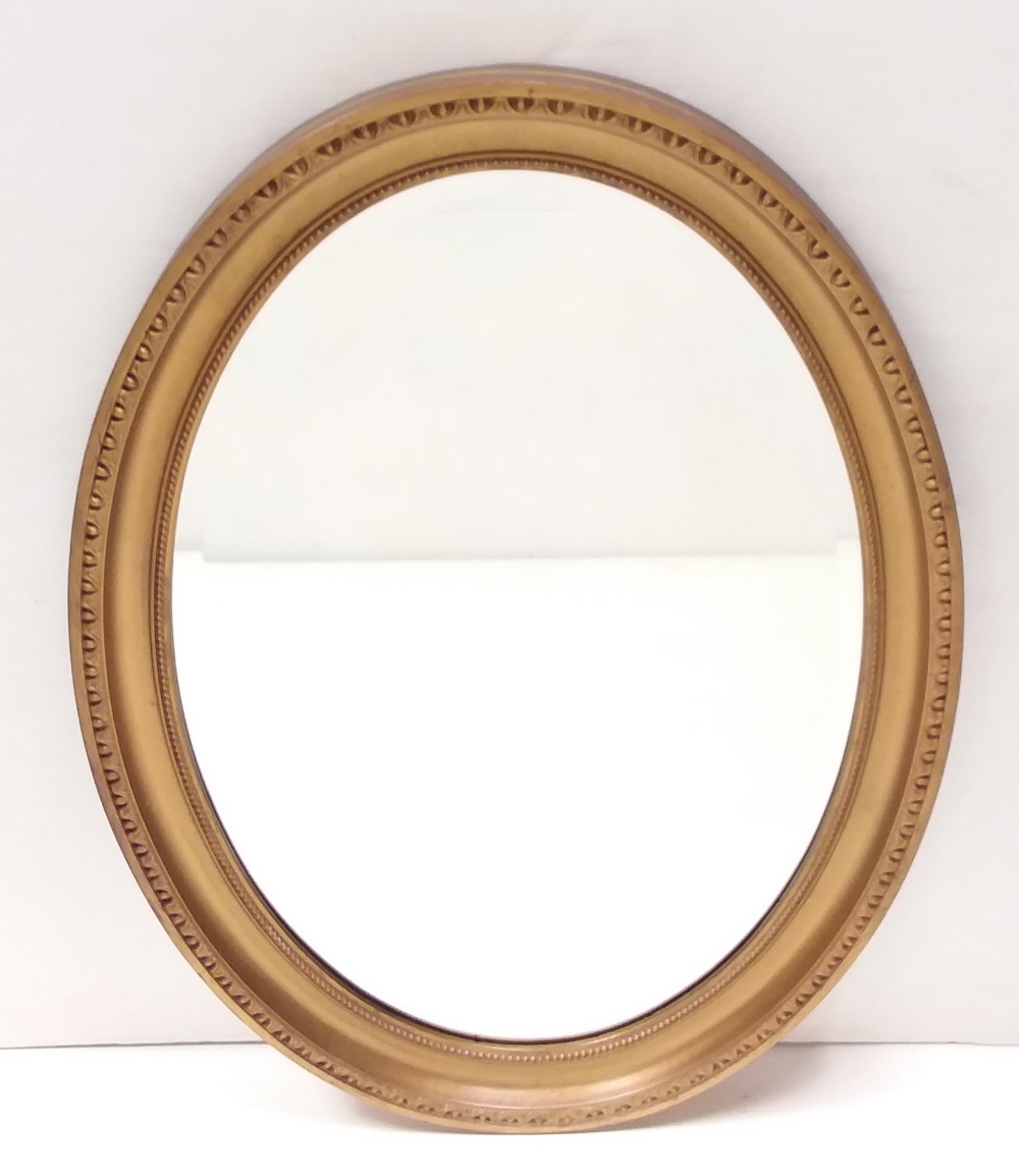 Vict Gilt Oval Mirror