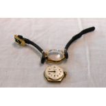 A 9ct. gold cased lady's Precista wristwatch with seventeen jewel Incabloc movement